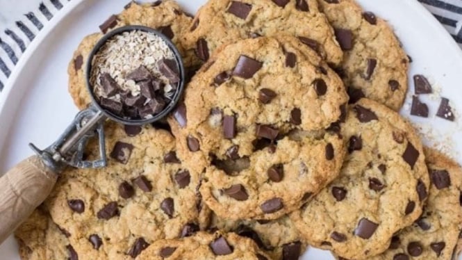 Resep oat chocochips cookies untuk sajian kue natal