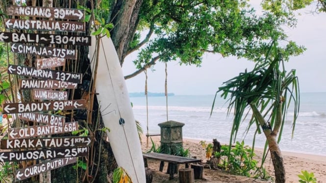 Pantai Pandan, tempat wisata Pandeglang Viral 2024