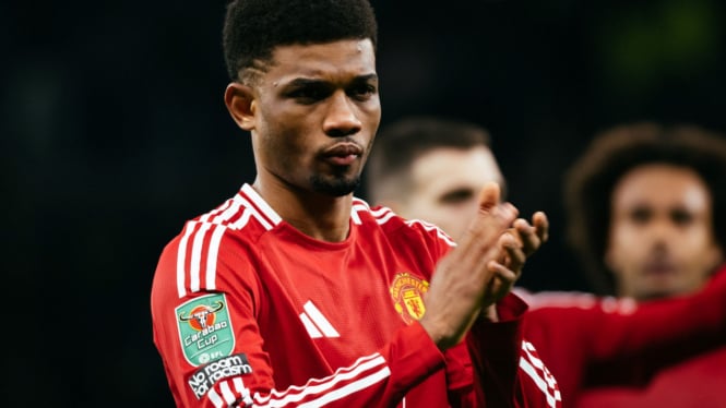 Amad Diallo, pemain Manchester United di Carabao Cup 2024