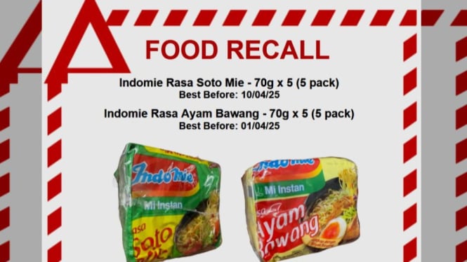 3 varian Indomie ditarik di Australia