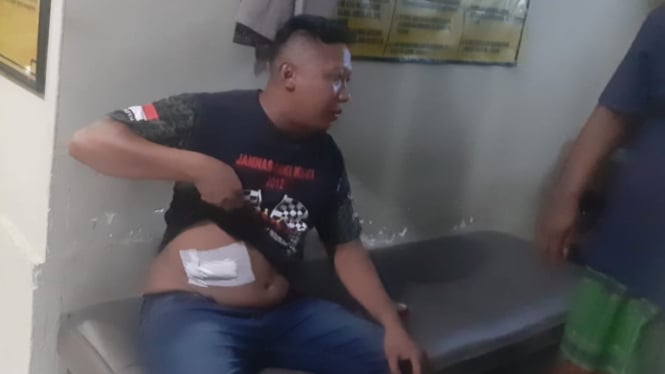 Korban penganiayaan, Supriyadi lapor ke Polsek Wongsorejo