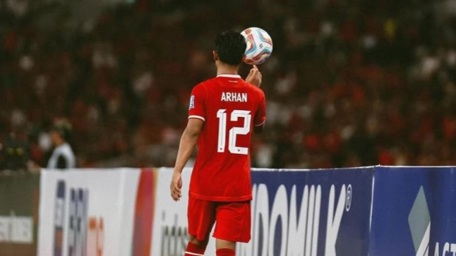 Pratama Arhan saat Mengenakan Jersey Timnas Indonesia