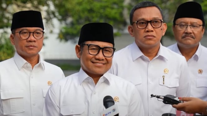 Muhaimin Iskandar dalam siaran pers di Istana Bogor