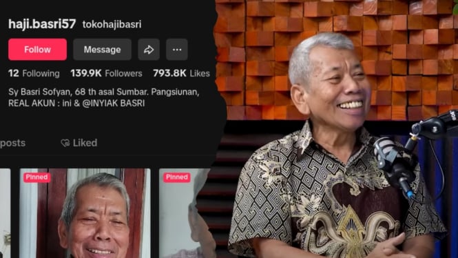 Sosok Viral Haji Basri di Tiktok