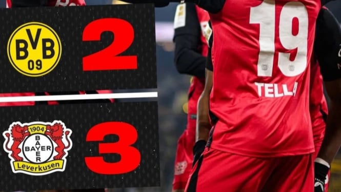 Hasil Akhir Dortmund vs Leverkusen 2-3