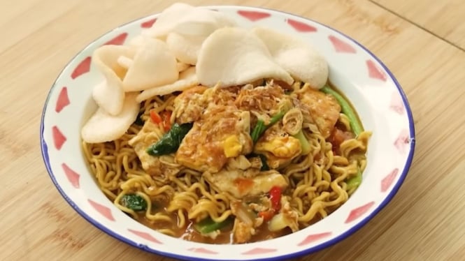 Mie nyemek sederhana