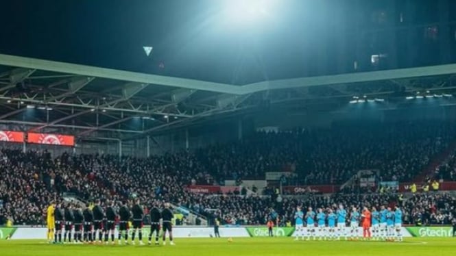 Laga antara Brentford vs Man City pekan ke-21