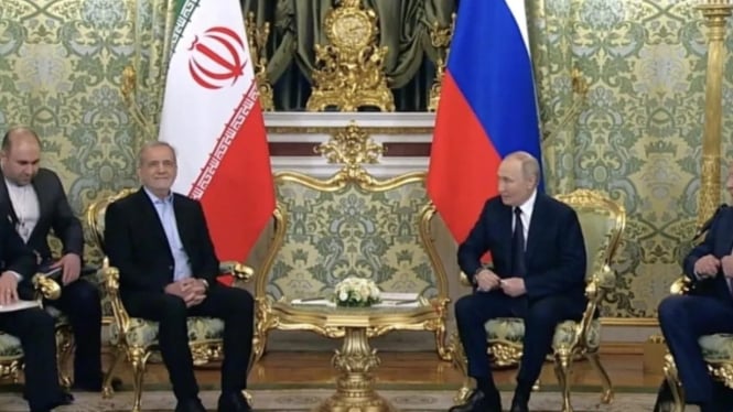 Presiden Rusia Vladimir Putin, Presiden Iran Masoud Pezeshkian