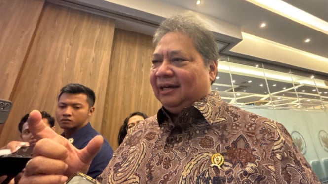 Menteri koordinator Perekonomian Airlangga Hartarto