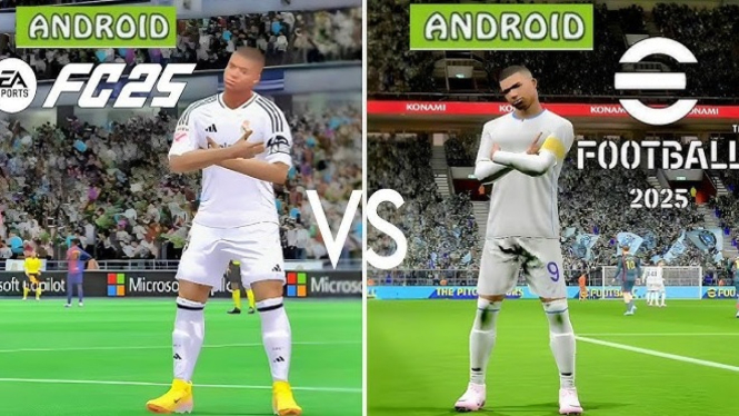 EA SPORTS FC 25 Mobile dan eFootball 2025 Mobile