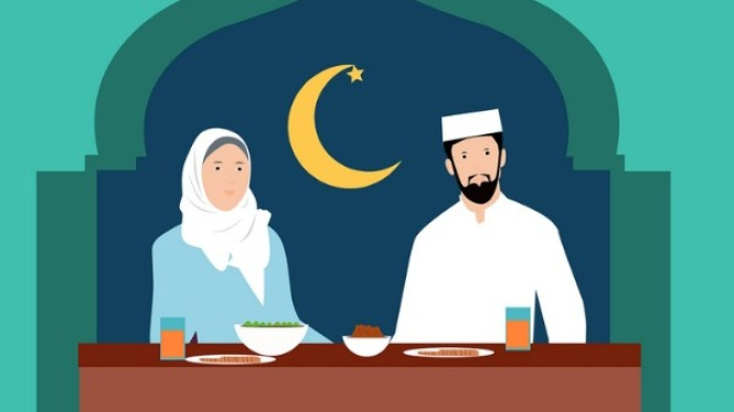 Ilustrasi orang puasa di bulan Ramadhan, ketentuan