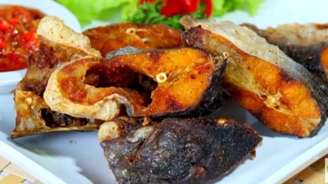 Ikan patin goreng renyah