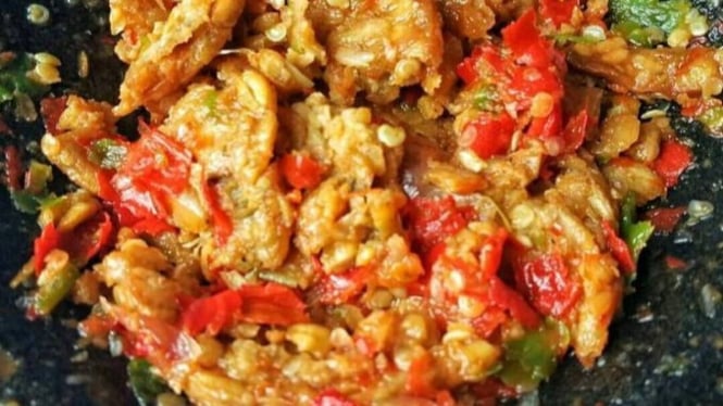 Sambal tempe kencur