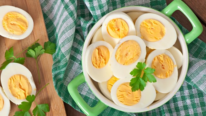 Telur rebus makanan kaya protein