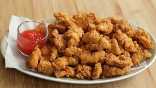 Ilustrasi Popcorn Chicken ala Devina Hermawan