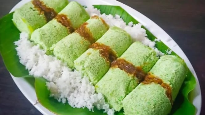 Ilustrasi resep Kue Putu tanpa cetakan bambu