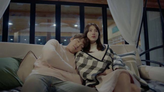 Ilustrasi Aktor Drakor Uncontrollably Fond yang bikin netizen mewek