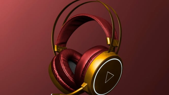 Ilustrasi Headphone Gaming