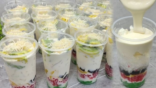 Es teler creamy, minuman segar untuk buka puasa