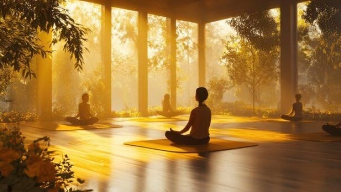 Meditasi termasuk cara membangun energi positif di pagi hari