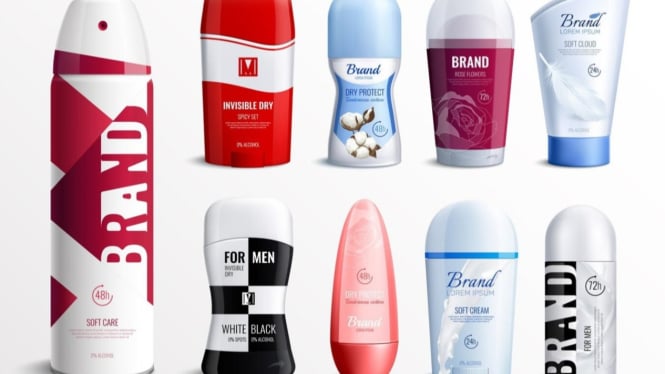 Ilustrasi Pemakaian Deodorant yang tepat pencegah bau badan