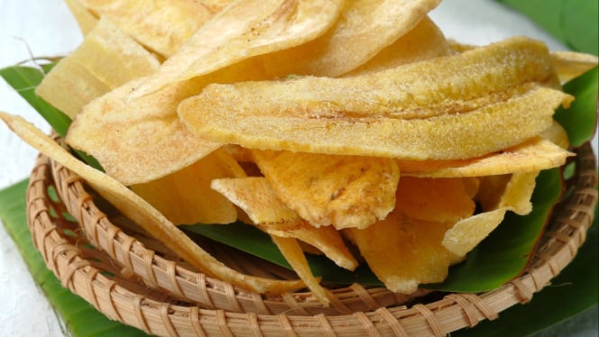 Keripik Pisang, camilan saat idul fitri