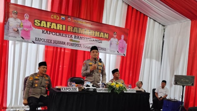 Kapolresta Banyuwangi Gelar Safari Ramadhan di Wongsorejo