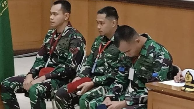 Tiga anggota TNI AL dalam kasus penembakan bos rental mobil