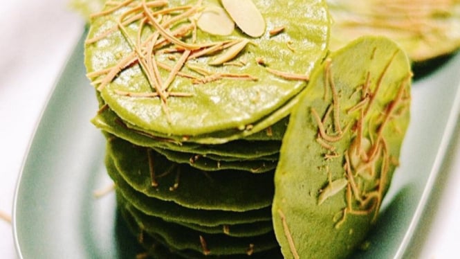 Resep Greentea Almond Cookies, Renyah Anti Melempem