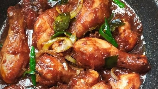 Resep dan cara buat ayam kecap cabai hijau