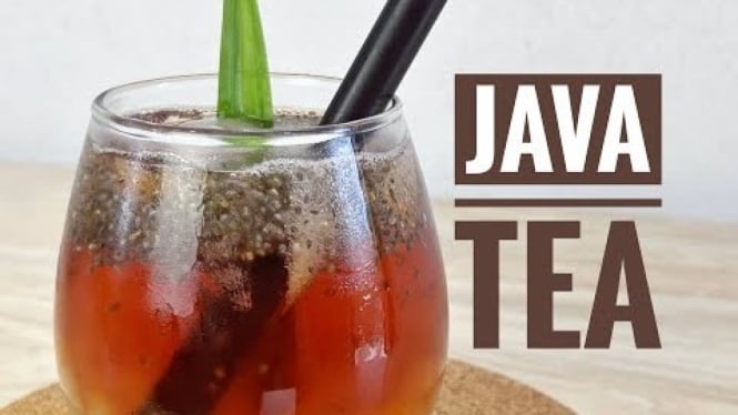 Resep minuman es java tea ala bioskop