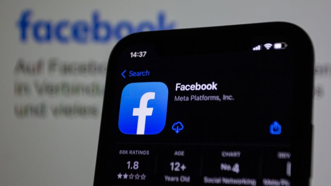 Ilustrasi monetisasi Facebook