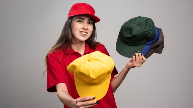 Ilustrasi cara mencuci topi