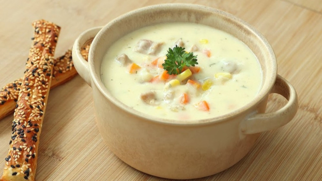 Super Comfy and Creamy, Chicken Cream Soup Ala Chef Devina