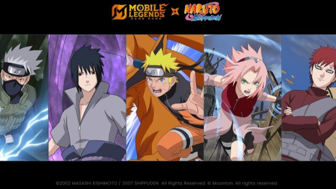 Tokoh Naruto dan Jagoan Lainnya, Moonton, Masashi Kishimoto