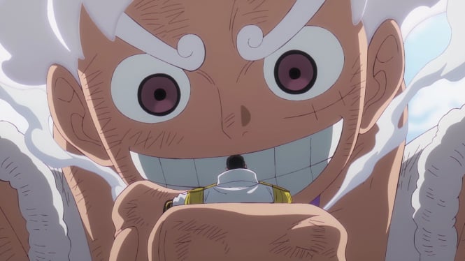 Karakter One Piece, Luffy, saat melawan Admiral Kizaru
