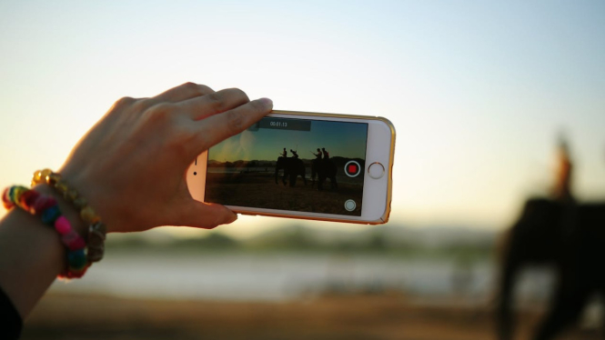 Ilustrasi Gadget Smartphone Fotografi