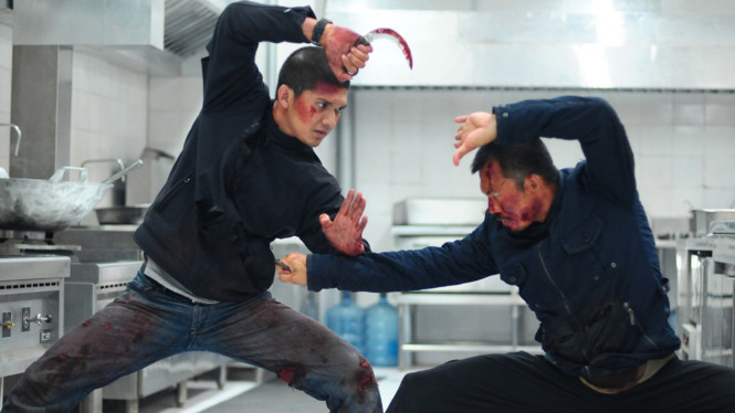 Adegan dalam film aksi populer Indonesia, The Raid