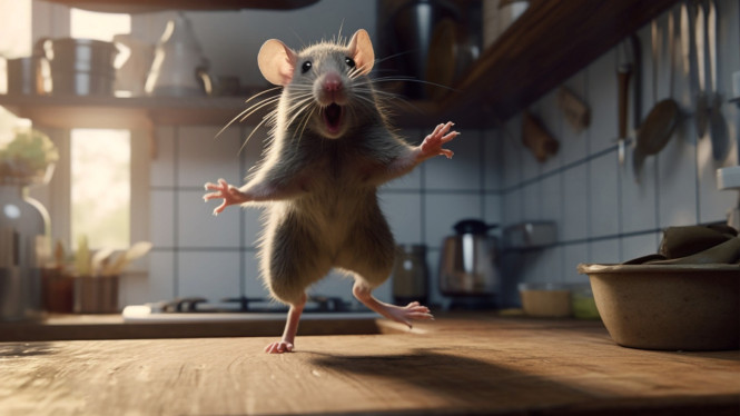 Ilustrasi mengusir tikus dari rumah dengan permanen