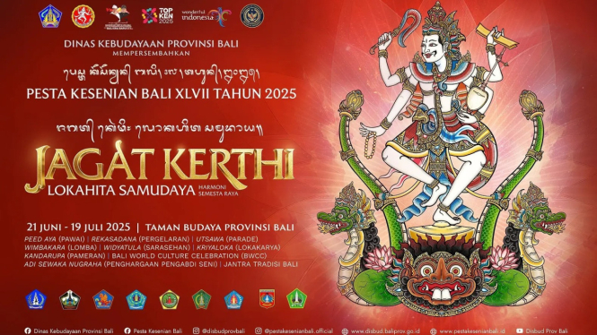 Pesta Kesenian Bali XLVII 2025 Diadakan di Denpasar