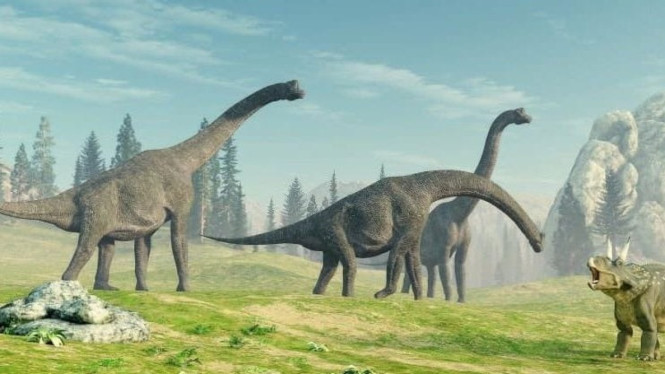 Sebuah gambaran dari era Mesozoikium