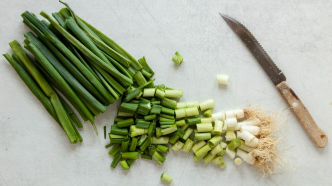 Daun bawang, campuran murah banyak manfaat