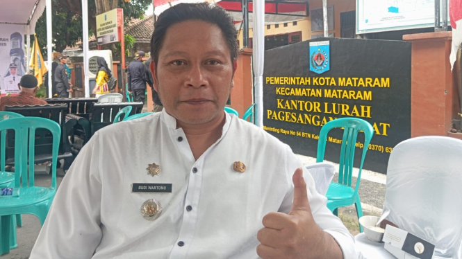 Camat Mataram Budi Wartoyo di Jumpai Saat Acara Lomba