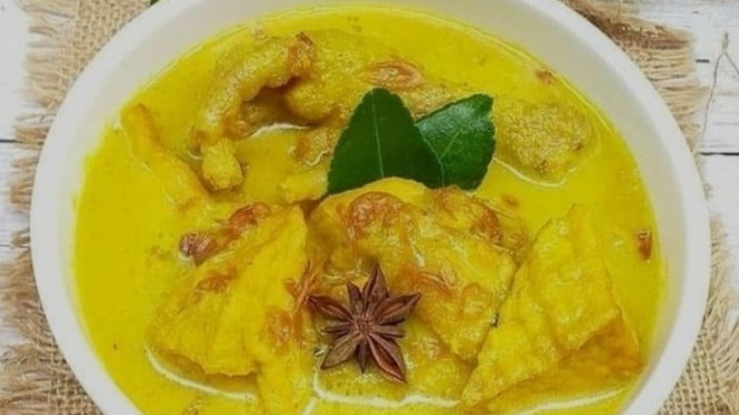 Resep Opor Tahu Bumbu Kuning Ayam, Nikmatnya