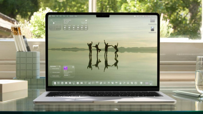 Tampilan Desktop MacOS Tahoe 26