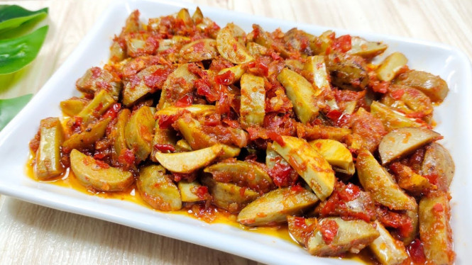 Jengkol balado yang empuk dan tidak berbau