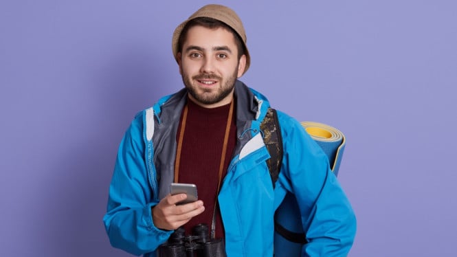 Ilustrasi Backpacker