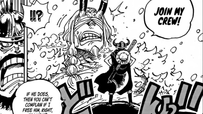 Momen Luffy mengajak Loki menjadi partner dalam manga One Piece
