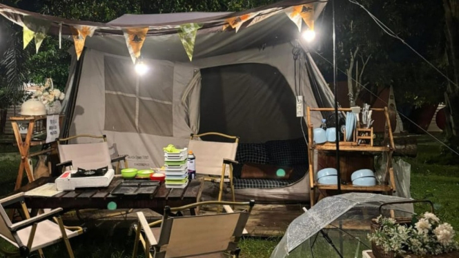 Glamping di Dira camping ground Jember