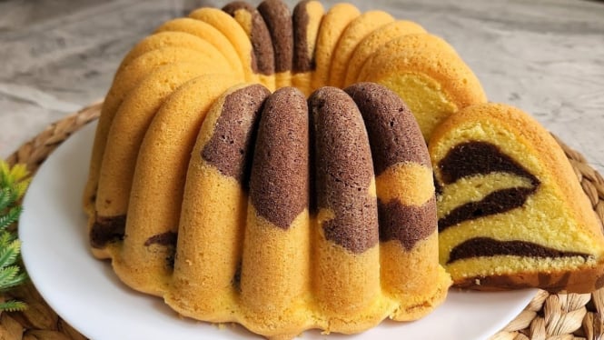 Marble Cake yang enak dan pas manisnya